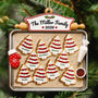 ChristmasCookiesFamily Personalized2 LayeredWoodenOrnament TU534 DSR1595 MK1