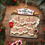 ChristmasCookiesFamily Personalized2 LayeredWoodenOrnament TU534 DSR1595 MK4