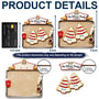 ChristmasCookiesFamily Personalized2 LayeredWoodenOrnament TU534 DSR1595 MK5