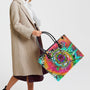 Colorful Hippie Soul Tie Dye Leopard Sunflower Peace Design for Women Leather Bag _4_ 3jstp