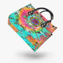 Colorful Hippie Soul Tie Dye Leopard Sunflower Peace Design for Women Leather Bag _7_ QgRhA