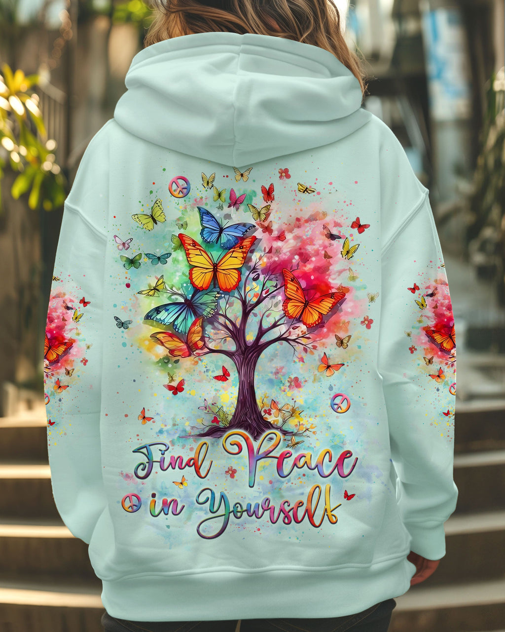 Colorful Inspirational Butterfly Tree of Life _1_ Bfi0L