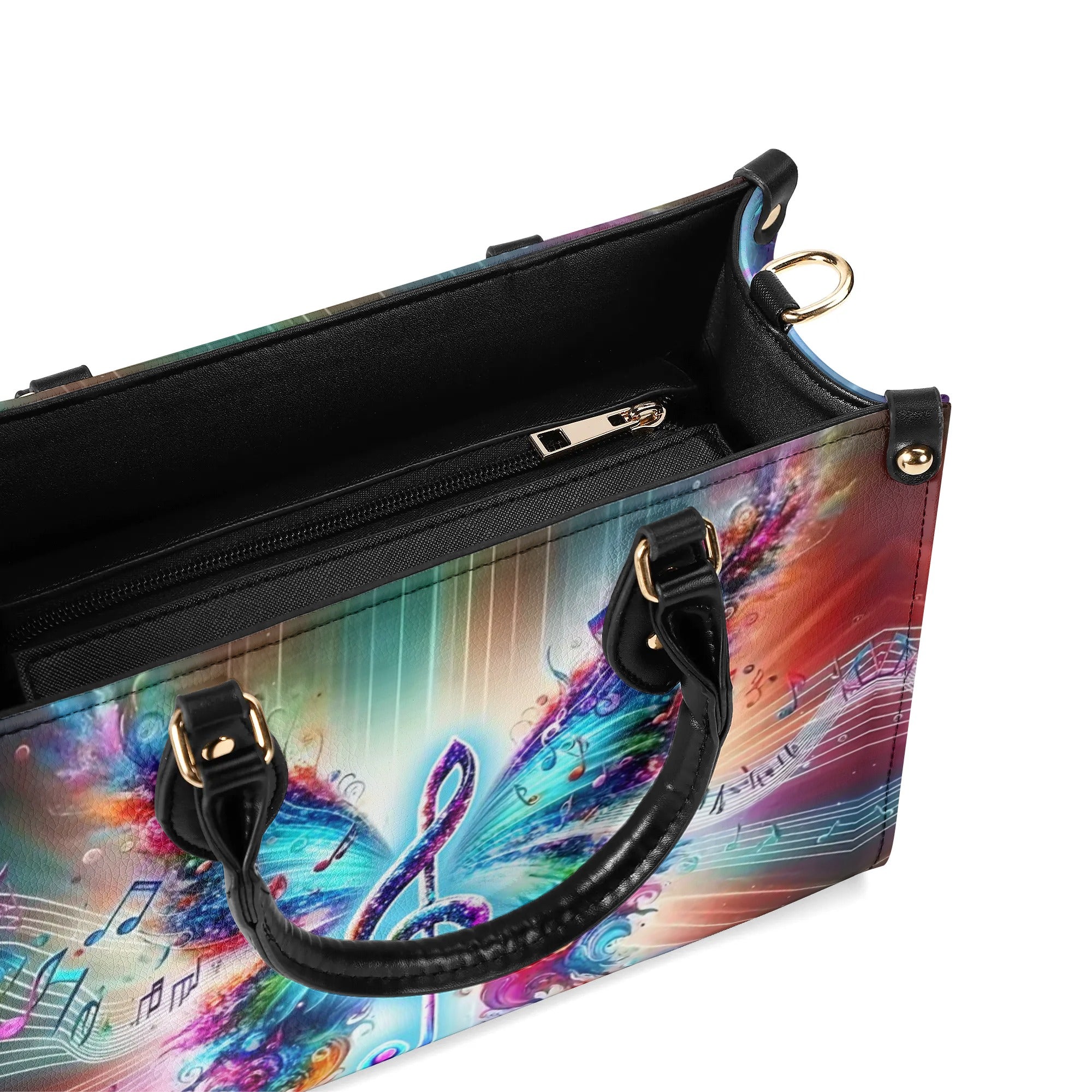 Colorful Music Note Butterfly Colorful Purse Hippie Leather Bag _11_ iHsBQ