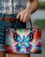 Colorful Music Note Butterfly Colorful Purse Hippie Leather Bag _2_ Ew4yk