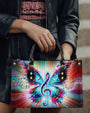 Colorful Music Note Butterfly Colorful Purse Hippie Leather Bag _6_ YMYSk