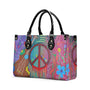 Colorful Peace and Love Graffiti Art Hippie Leather Bag Gift for Women _9_ tOpI9