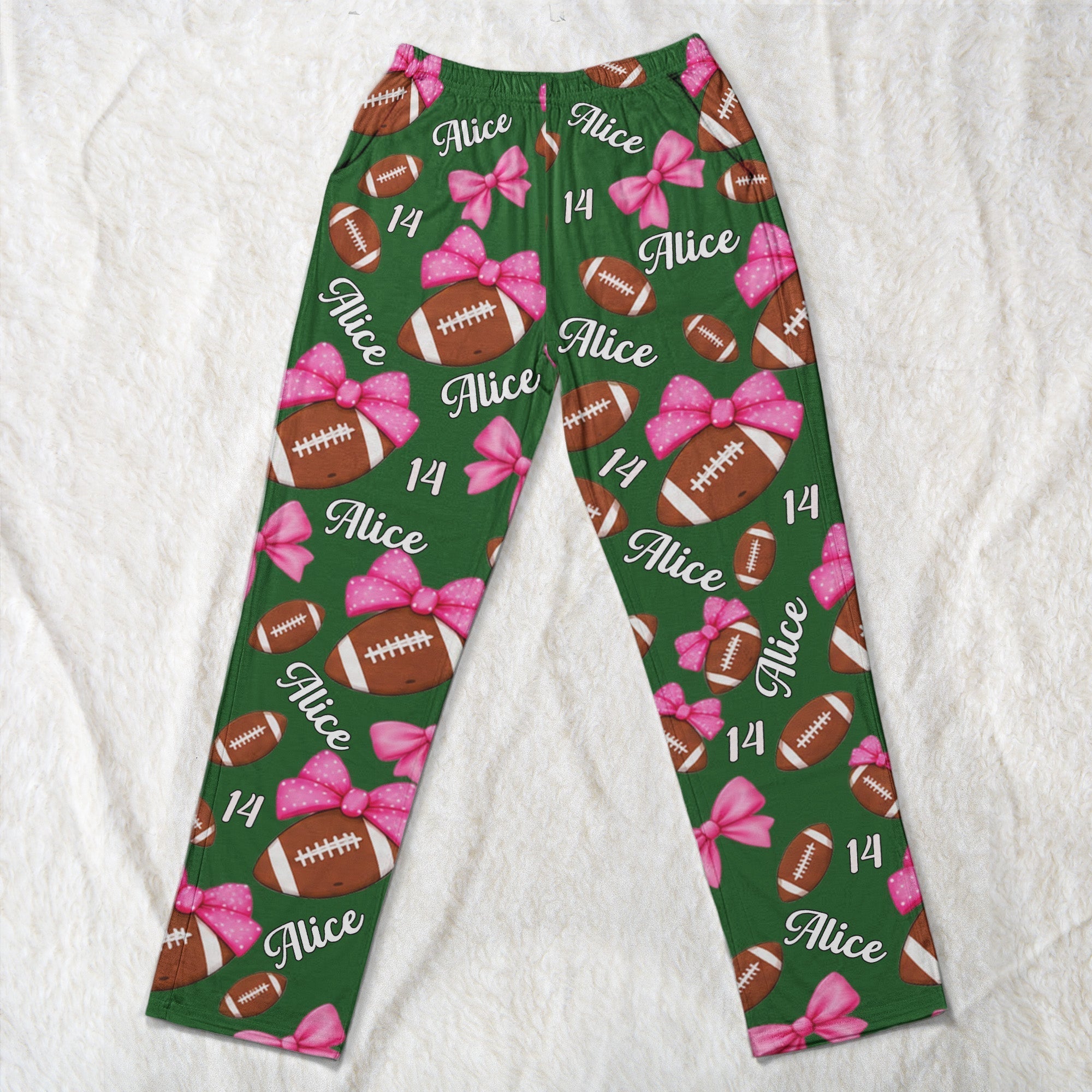 Coquette_Bow_Football_Custom_Name_Number_Gift_For_Flag_Football_Player_Flag_Football_Team_American_Football_Lovers_Personalized_Lounge_Pants_4