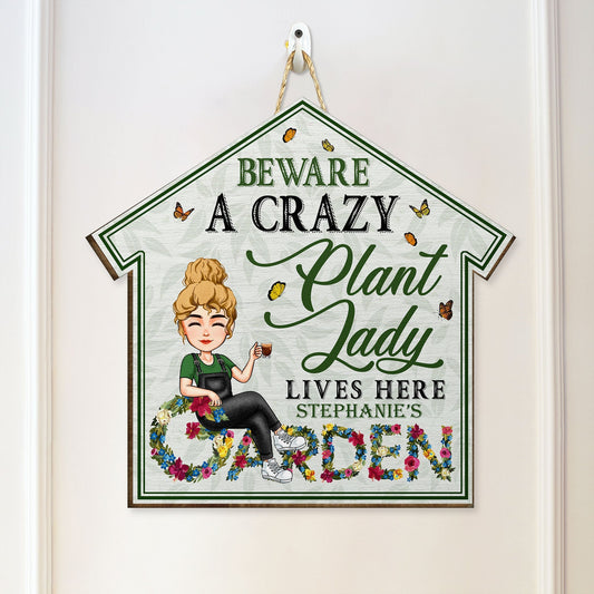 Crazy Plant Lady Personalized Custom Shaped Wood Sign Birthday Loving Home Decor Gift For Gardening Lovers _1_4bfa03dc a3eb 4b2e b3fd 5b116f03e42d