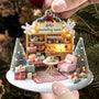 Crocheting Room Ornament Craft Room She Shed Christmas Ornament Personalized Acrylic Ornament_2