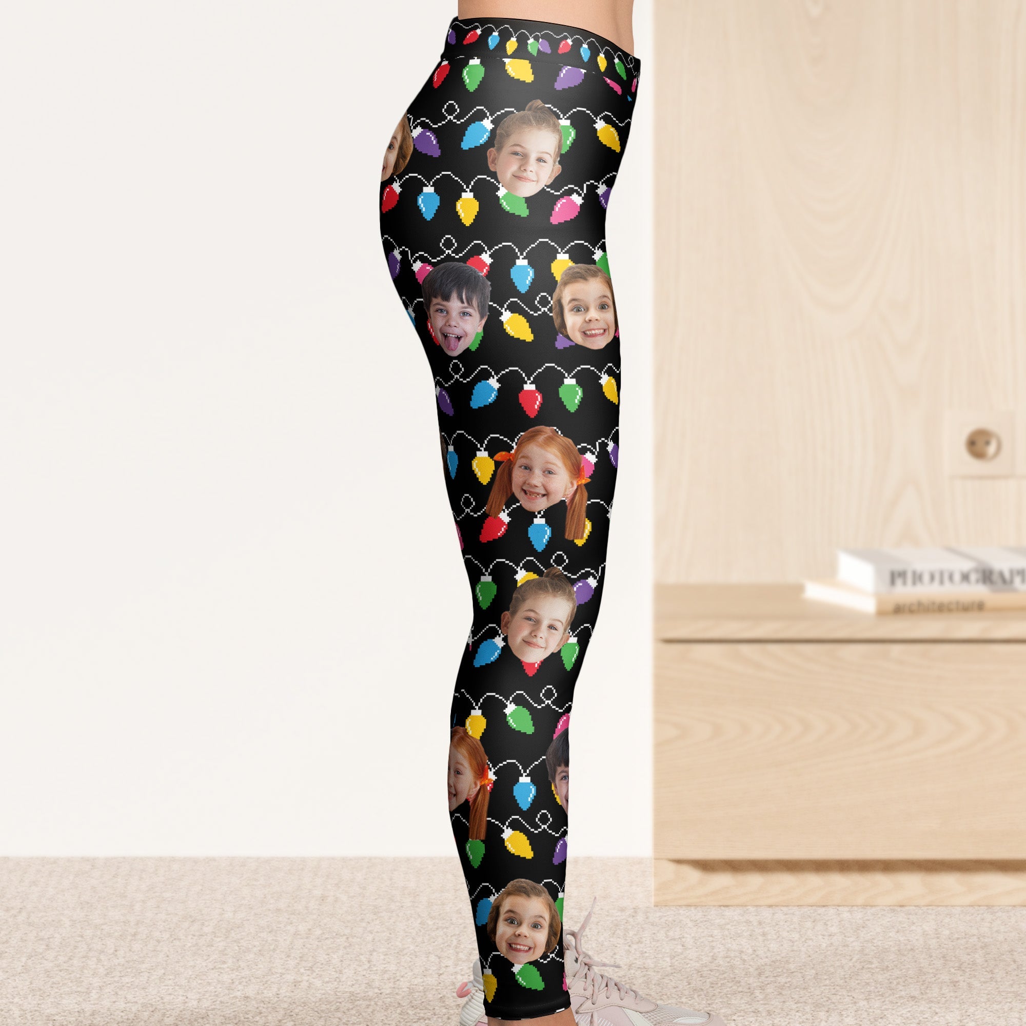 Custom Face Funny Ugly Leggings Personalized Photo Leggings_3