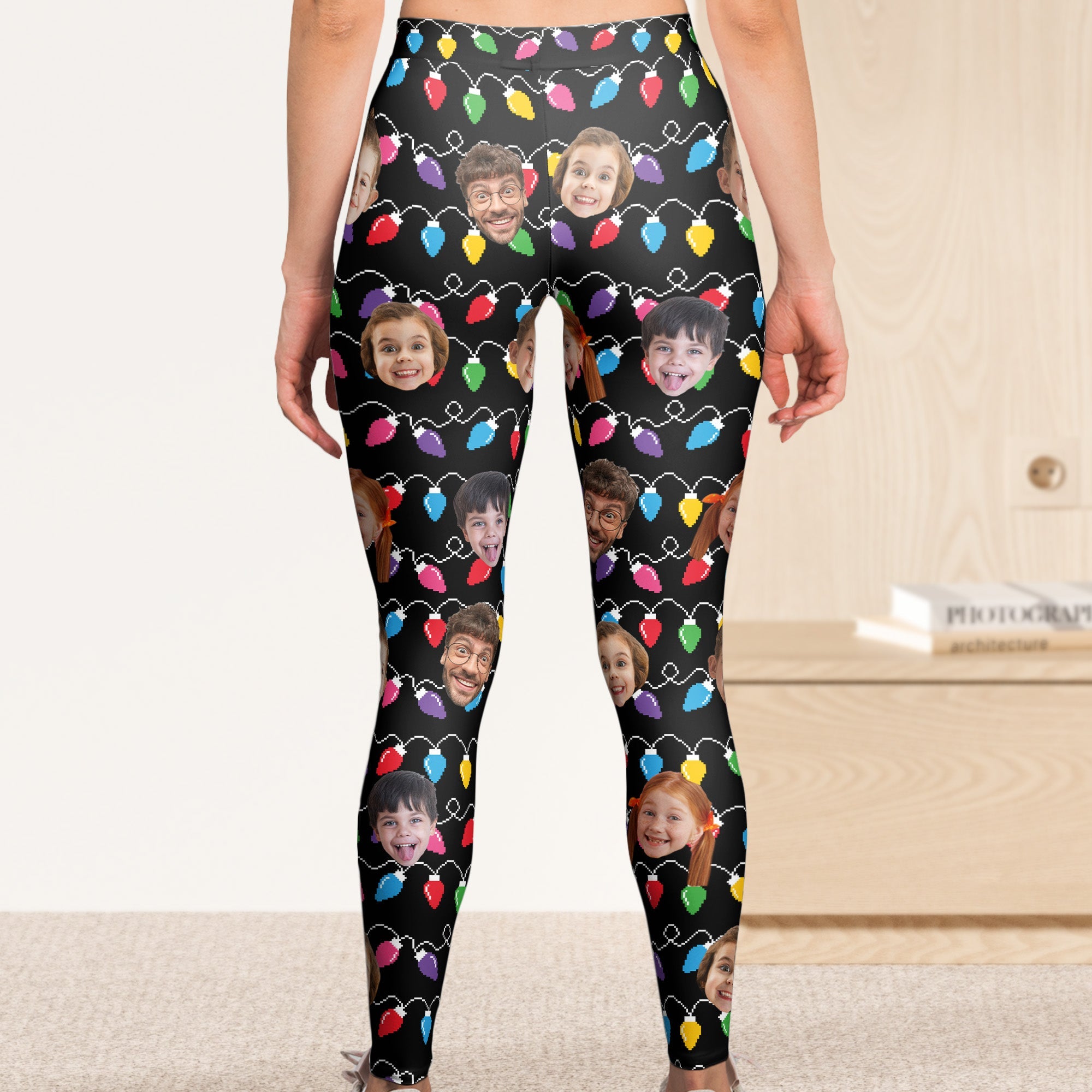 Custom Face Funny Ugly Leggings Personalized Photo Leggings_4