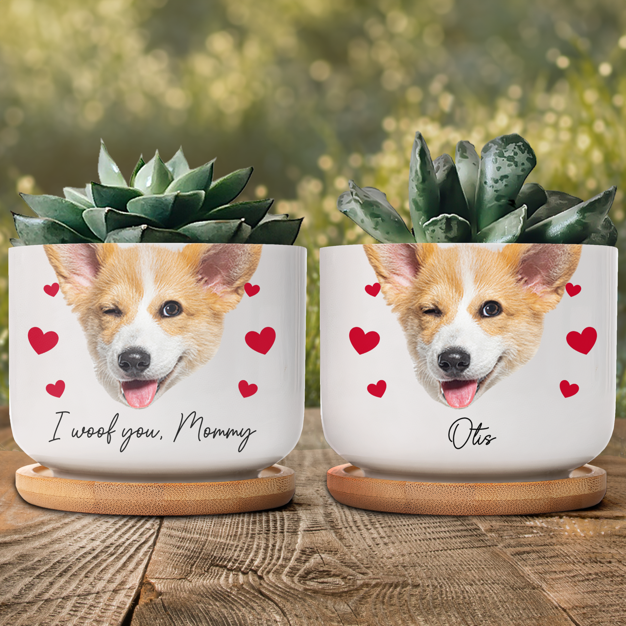 Custom Funny Face Gift For Family Mom Grandma Personalized Photo Ceramic Plant Pot_2_7e2c7036 0682 4ee5 bdd4 a79e6b72ed12