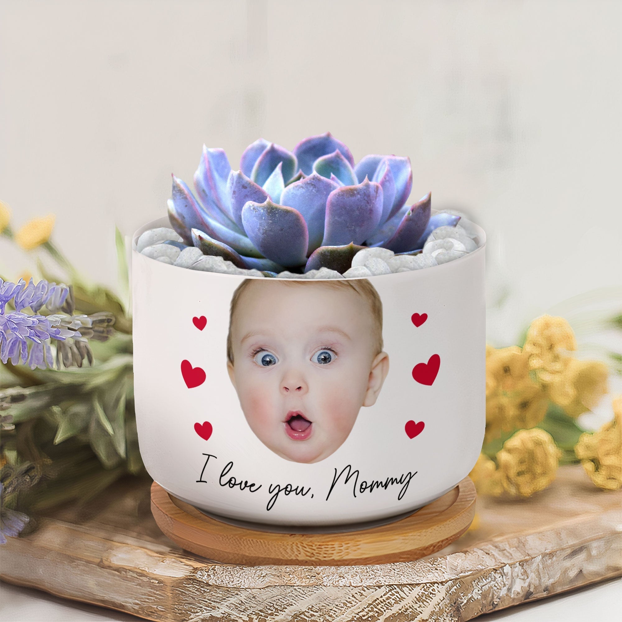 Custom Funny Face Gift For Family Mom Grandma Personalized Photo Ceramic Plant Pot_3_4ae0f560 fc61 4351 8c0a b3ea169dc5c7