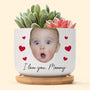 Custom Funny Face Gift For Family Mom Grandma Personalized Photo Ceramic Plant Pot_6_e9be27d1 c78c 4d6f ab49 969325fb8d0a
