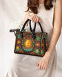 Custom Name Boho Celestial Sun and Moon Personalized Leather Bag Gift for Women _11_ yWpCQ