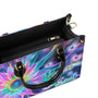 Custom Name Hippie Soul Psychedelic Butterfly and Sunflower Personalized Leather Bag _4_ MPsaD
