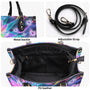 Custom Name Hippie Soul Psychedelic Butterfly and Sunflower Personalized Leather Bag _5_ DDZvY
