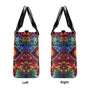 Custom Name Love Hippie Colorful Peace Sign and Hearts Personalized Leather Bag _11_ mNzrs