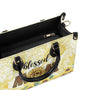 Custom Name Mom Sunflower Leopard Personalized Leather Bag Gift for Mom _4_ rHRaO