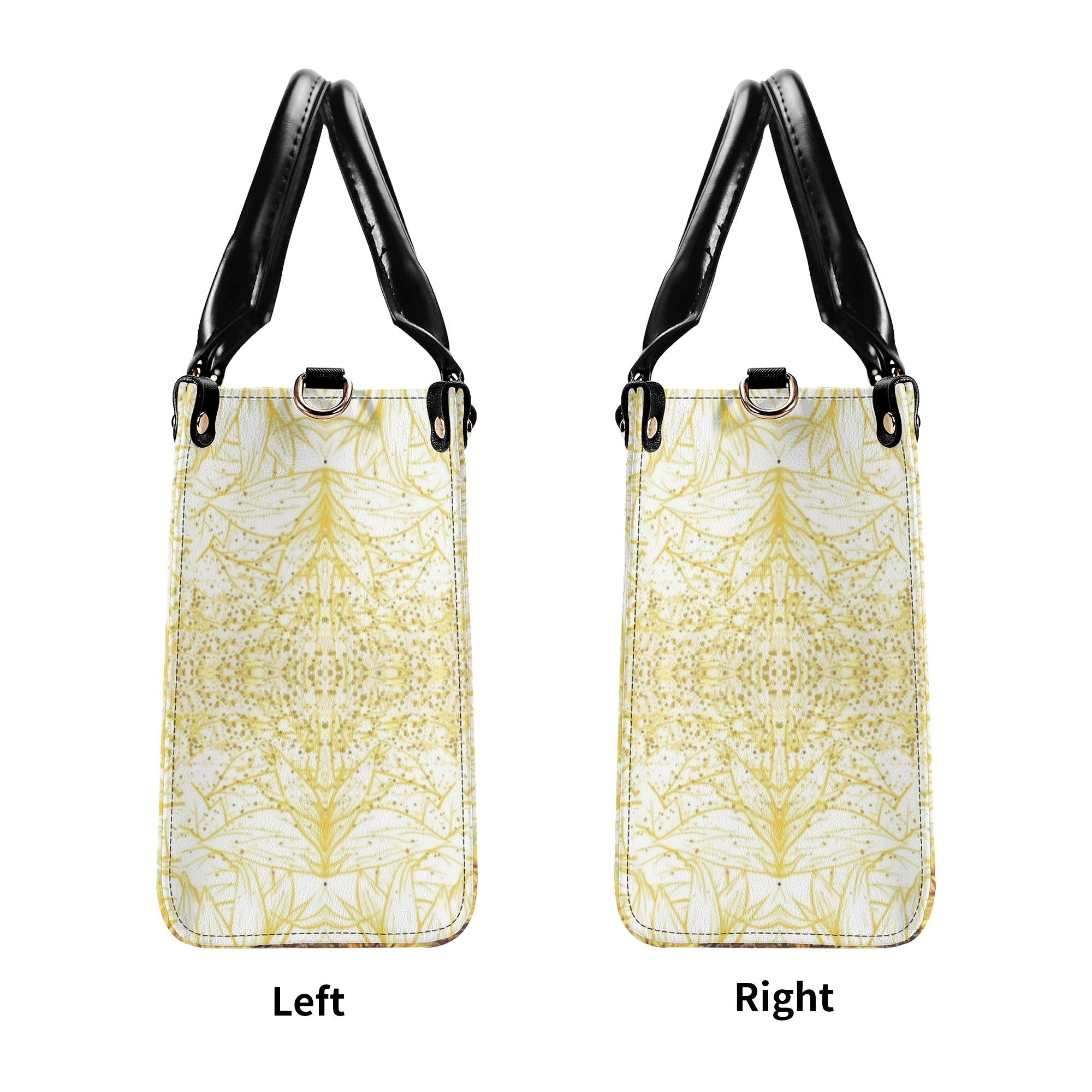Custom Name Mom Sunflower Leopard Personalized Leather Bag Gift for Mom _7_ 2E79R