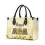 Custom Name Mom Sunflower Leopard Personalized Leather Bag Gift for Mom _8_ kcVWs