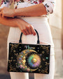 Custom Name Sun and Moon Peace Symbol Design Personalized Leather Bag _10_ FiTrf