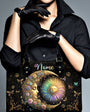 Custom Name Sun and Moon Peace Symbol Design Personalized Leather Bag _2_ tc6XW