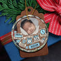 CustomPhotoBabyFirstChristmas PersonalizedCircleGlassOrnament AT1383 CIN2748 MK 4