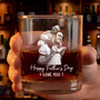 CustomPhotoPencilSketchBestDadEver PersonalizedWhiskeyGlass TS1024 CLA2334 Mk2
