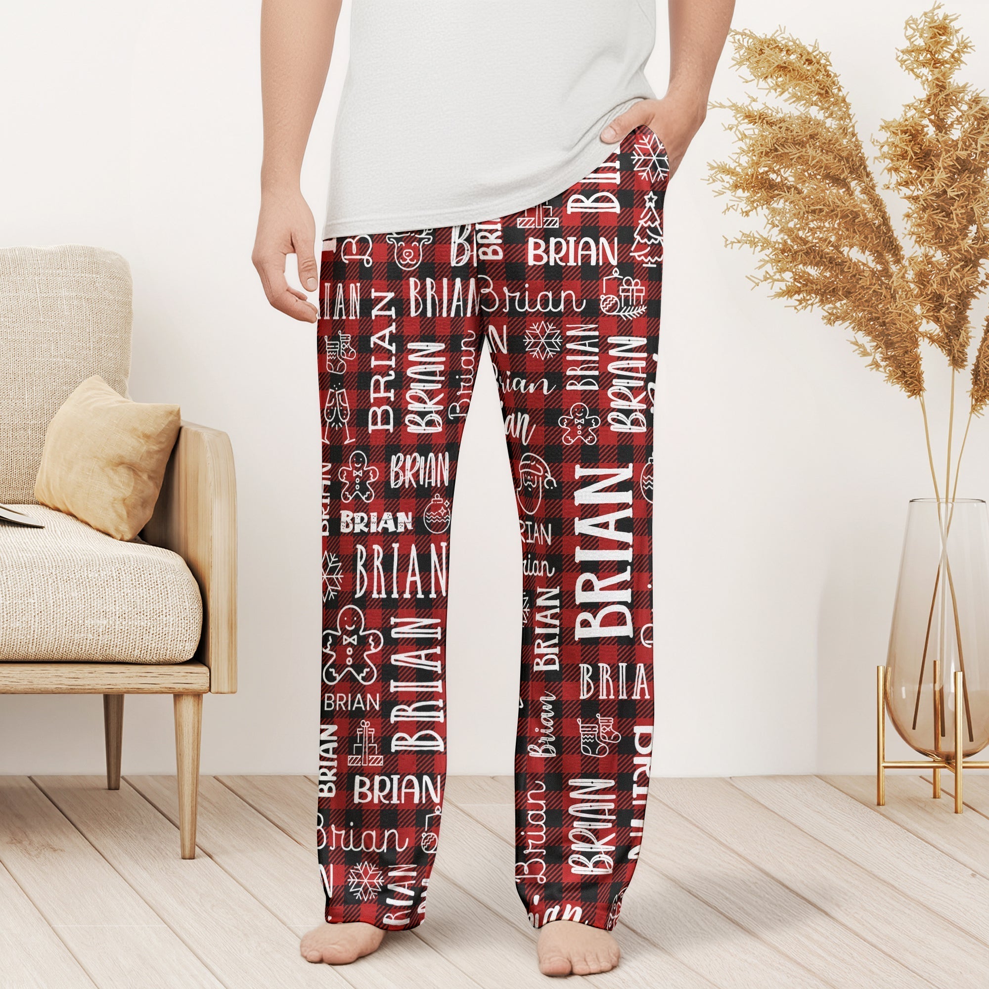 Custom_Name_Christmas_Gifts_For_Family_Members_Kids_Personalized_Lounge_Pants_3