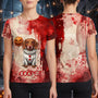 Custom_Photo_Scary_Halloween_Clown_Gift_For_Pet_Lover_Personalized_Shirt_1