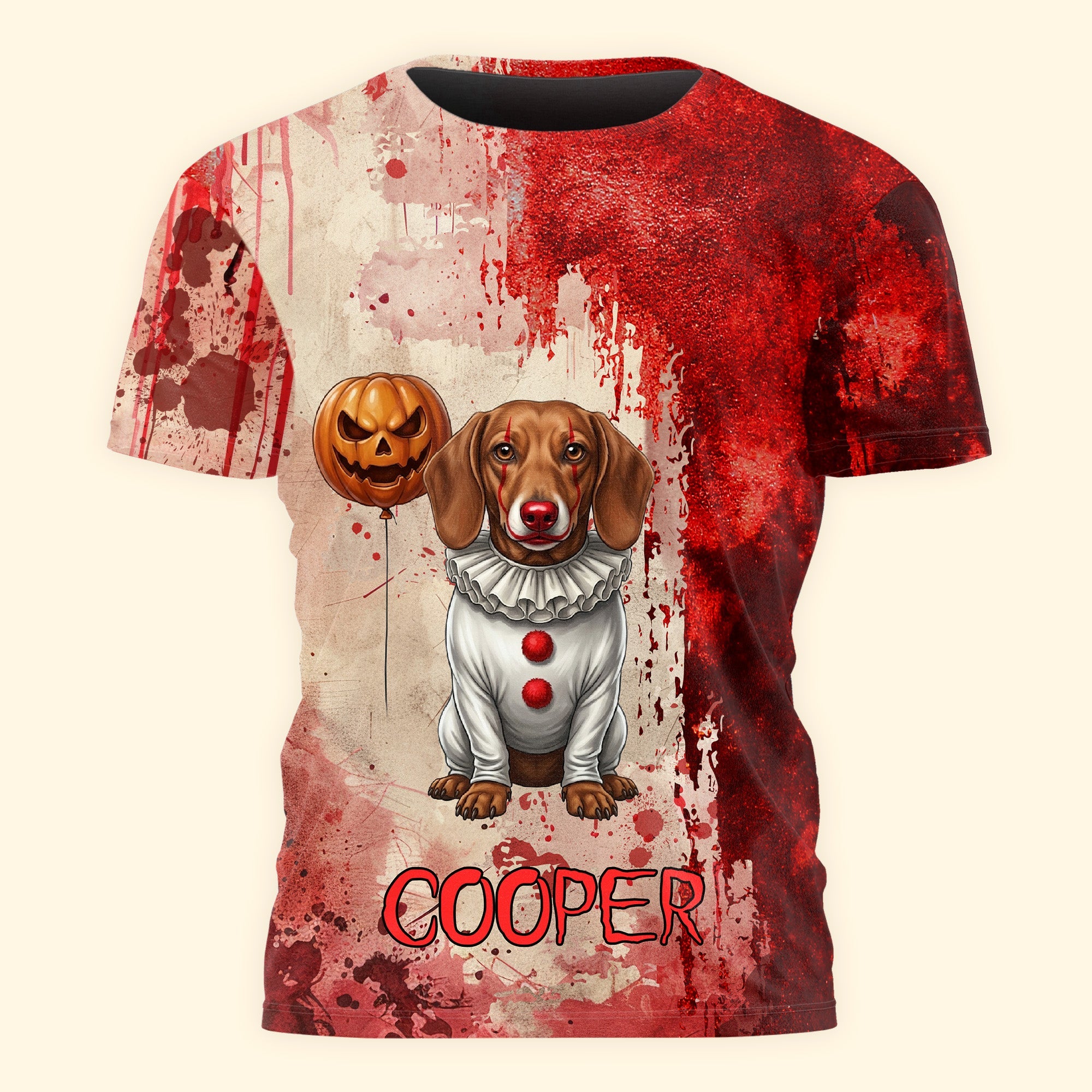 Custom_Photo_Scary_Halloween_Clown_Gift_For_Pet_Lover_Personalized_Shirt_3_07e0e5c9 bd96 4ef0 b18d 390cdb0f5ab3