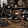 Custom_motorcycle_coffee_mug_with_personalized_name_vintage_biker_design_Route_66_badge_and_black_accent_ceramic_finish