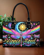 Custome Name Hippie Soul Celestial Dragonfly Personalized Leather Bag Gift for Women _1_ IvnNP