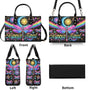 Custome Name Hippie Soul Celestial Dragonfly Personalized Leather Bag Gift for Women _7_ 8bCHW