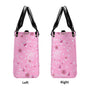 Custome Name Peace Love Flamingos Personalized Pink Leather Bag Gift for Women _5_ Jk7NB