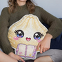 CuteSquishyDumplingCharacterGiftForKidsDaughter PersonalizedCustomShapedPillow MI409 VKT1413 MK5