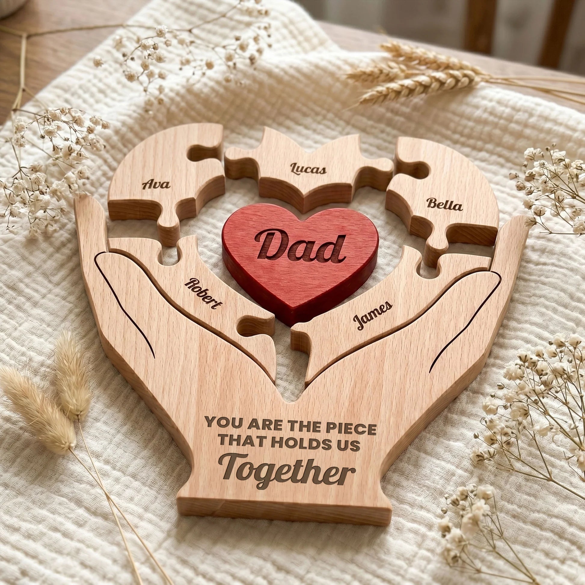 Dad_ Father_ Papa You Are The Piece That Holds Us Together Personalized Puzzle_3