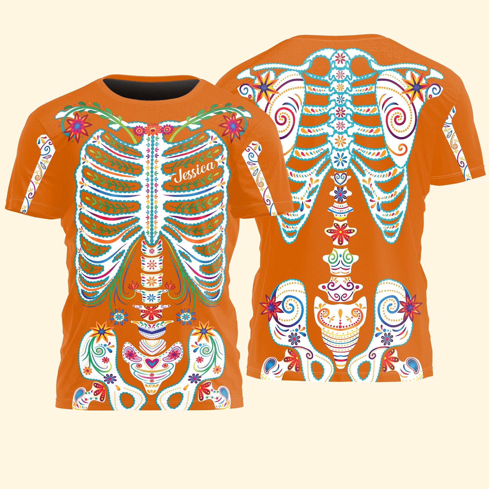 Day_Of_The_Dead_Sugar_Skeleton_Hispanic_Mexican_Latinos_Flowers_Personalized_Shirt_6