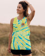 Desert Highway Cool Wind in My Hair Sunflower Peace Signs Tie Dye AOP Shirts _6_ VTdzR