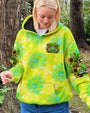 Desert Highway Cool Wind in My Hair Tie Dye Green Car and Sunflower AOP Shirts _11_ kttdb