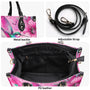 Do Not Worry About Tomorrow Hummingbird Pink Floral Hippie Leather Bag _7_ GXX7K