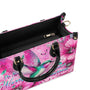Do Not Worry About Tomorrow Hummingbird Pink Floral Hippie Leather Bag _8_ B8mSA
