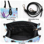 Do Not Worry About Tomorrow Hummingbird with Peace Flower Hippie Leather Bag _4_ 1QVEM