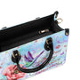 Do Not Worry About Tomorrow Hummingbird with Peace Flower Hippie Leather Bag _5_ DZlC4