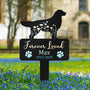 Dog Loss Forever Loved Personalized Metal Garden Stake_1