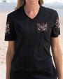 Don_E2_80_99t Be Afraid to Transform Peace Pink Butterfly Floral Graphic AOP Shirts _11_ OkmGC