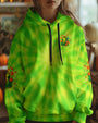 Don_E2_80_99t Worry Be Happy and Peaceful Frog Tie Dye Neon Green Design for Women AOP Shirts _7_ AVi1H