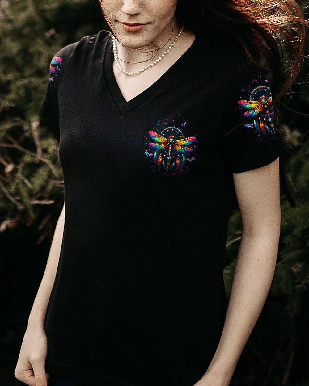 Dreams Come True Dragonfly Colorful Spiritual Graphic AOP Shirts _5_ blkeN