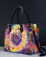 Every Little Thing Is Gonna Be Alright Peace Sign Flower Hippie Leather Bag _2_ zSC0f